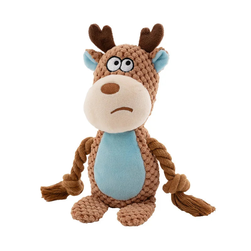 Jouet Sonore en Peluche pour Chiens – Animaux Rigolos & Résistants aux Morsures