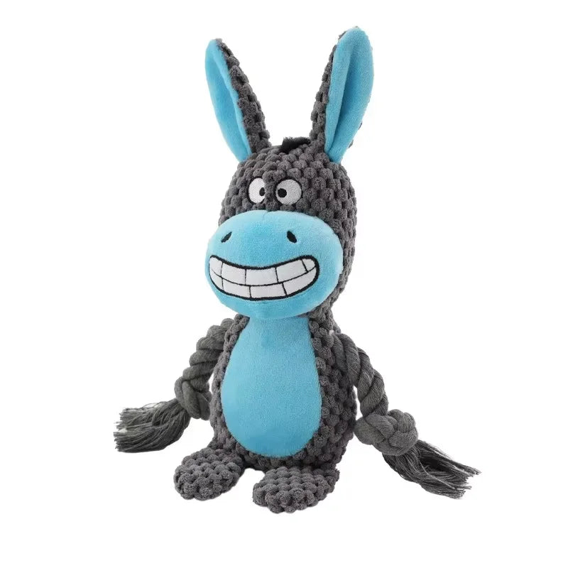 Jouet Sonore en Peluche pour Chiens – Animaux Rigolos & Résistants aux Morsures