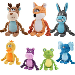 Jouet Sonore en Peluche pour Chiens – Animaux Rigolos & Résistants aux Morsures
